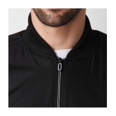 4B Nylon Men''s Windcheater Jacket - Black ( Pack of 1 ) - None