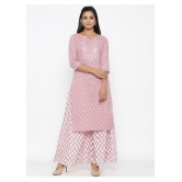 miravan Cotton Kurti With Palazzo - Stitched Suit - L