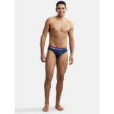 Jockey US49 Men Super Combed Cotton Solid Brief with Ultrasoft Waistband - Navy - None