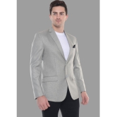 DKGF Fashion - Grey Polyester Regular Fit Men''s Blazer ( Pack of 1 ) - None