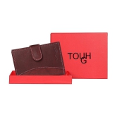 Tough - Leather Card Holder ( Pack of 1 ) - Maroon