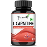 Farmity L- Carnitine L- Tartrate 500mg - 60 Capsules | Fat Burner Pre-Workout Muscle Recovery | Performance Enhancement Supplement Rich in Amino Acids