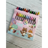 KIDS COLOURS  CRAYONS  12 PCS-Dianosaur