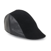 Zacharias Black Cotton Blend Mens Cap ( Pack of 1 ) - Black