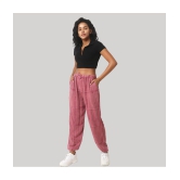 PPTHEFASHIONHUB - Rose Gold Rayon Regular Women's Joggers ( Pack of 1 ) - None