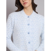 eWools.in Woollen Round Neck Women's Buttoned Cardigans - Navy ( ) - None