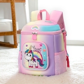 3D Unicorn Star Print Kids Backpack-Blue