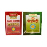 Khadi Herbal Combo Mehndi : Black & Brown Henna 175 gm Pack of 2