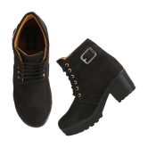 Commander - Black Womens Ankle Length Boots - None