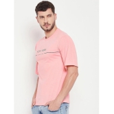 AUSTIZ - Peach Cotton Blend Regular Fit Mens T-Shirt ( Pack of 1 ) - None