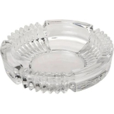 Somil Glass Ash Tray, Transparent, Pack Of 1, 240 ml - Transparent