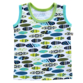 Skateboard printed baby Vest(100% Cotton RIB)