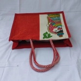 Red Colour Jute Bag