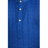 Arshia Fashions Blue Cotton Blend Boys Kurta Sets ( Pack of 1 ) - None