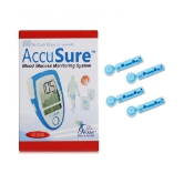 Accusure 50 Glucometer Strips & 100 Round Lancets Expiry March 2024