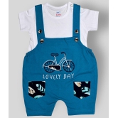 Sathiyas - Blue Cotton Baby Boy Dungaree Sets ( Pack of 1 ) - 12-18 Months