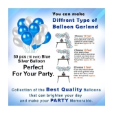 Party Propz Birthday Decoration kit for 1st Birthday Boys-56Pcs with Foil Curtain / Bday Supplies Items with Blue HBD foil Balloon, Number Foil Baloons/1st Birth Day Props for Kids, Baby/New