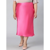 Oxolloxo Plus Size Pencil Midi Skirts