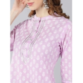 KIPEK - Purple Cotton Women's Straight Kurti ( Pack of 1 ) - None