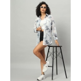 FUNDAY FASHION Women Tie-Dye Casual Long Relaxed Fit Shirt