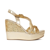 MARC LOIRE - Gold Womens Wedges Heels - 5