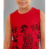 HAP Boys Multicolor Printed Vest | Tank top |Sleeveless Tshirt - Pack of Five - None