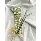 Cotton Cutlery/Straw Holder by Ekatra - Assorted print