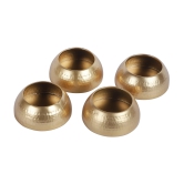 Metal Bowl Planter Set of 4-Gold