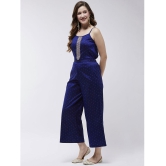 Pannkh - Navy Blue Polyester Regular Fit Womens Jumpsuit ( Pack of 1 ) - None