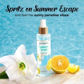 Pilgrim Summer Escape Body Mist (White Lily with yuzu lemon)| Citrus body mist for women long lasting| White lily & yuzu lemon for a vacation feel| Perfume for women| Designed in France| 150 ml