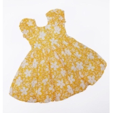 Tillie Dress in Yellow Flowers-10-12 years