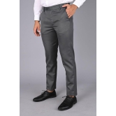 MANCREW - Grey Viscose Slim - Fit Men's Formal Pants ( Pack of 1 ) - None