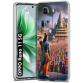 NBOX Multicolor Printed Back Cover Silicon Compatible For Oppo Reno 11 5G ( Pack of 1 )