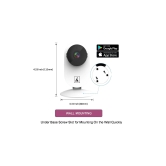 BioEnable C100 Smart WiFi Camera with Remote Monitoring, Day-Night Mode, Advanced Motion Detection, Micro SD Card Slot, Live Streaming, 2 Way Audio, Works with Android and iOS Smartphones