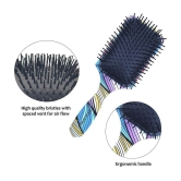 Majestique Large Paddle Hair Brush Refresh And Extend Soft Nylon Bristles Color May Vary