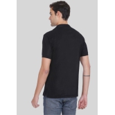 LEEBONEE - Black Cotton Blend Regular Fit Men's Polo T Shirt ( Pack of 1 ) - None