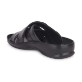 Liberty Black Mens Leather Slipper - None