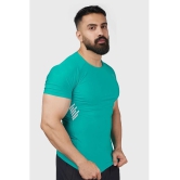 Fuaark Sea Green Nylon Slim Fit Mens Sports T-Shirt ( Pack of 1 ) - None