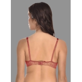 Madam - Red Cotton Blend Lightly Padded Womens Everyday Bra ( Pack of 1 ) - None