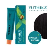 Yuthika Professional Creme Hair Color 2.0 Darkest Brown 100gm, Permanent Hair Colour, Professional Salon Hair Colour