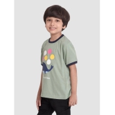 Neo Garments - Light Green Cotton Boys T-Shirt ( Pack of 1 ) - None