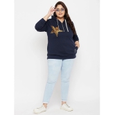 AUSTIVO Cotton Navy Zippered Sweatshirt - None