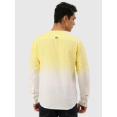 Bene Kleed Yellow Cotton Blend Mens Regular Kurta ( Pack of 1 ) - None