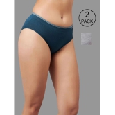 C9 Airwear Multi Color Nylon Solid Womens Briefs ( Pack of 2 ) - None