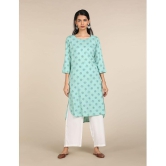 Karigari - Asymmetrical Rayon Green Women's Kurti ( Pack of 1 ) - None