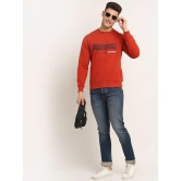 Rodamo Men Rust Printed Sweatshirt