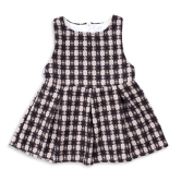 Girls warm co-ord set with checks design-Brown / 3-4 years /100