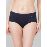 Jockey 1809 Women Full Coverage Micro Modal Elastane High Waist Full Brief - Classic Navy - None