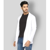 Glito White Shawl Neck Sweater Single - None