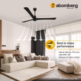 Atomberg Renesa+ 1400mm BLDC motor Energy Saving Anti-Dust Ceiling Fan with Remote Control | Earth Brown